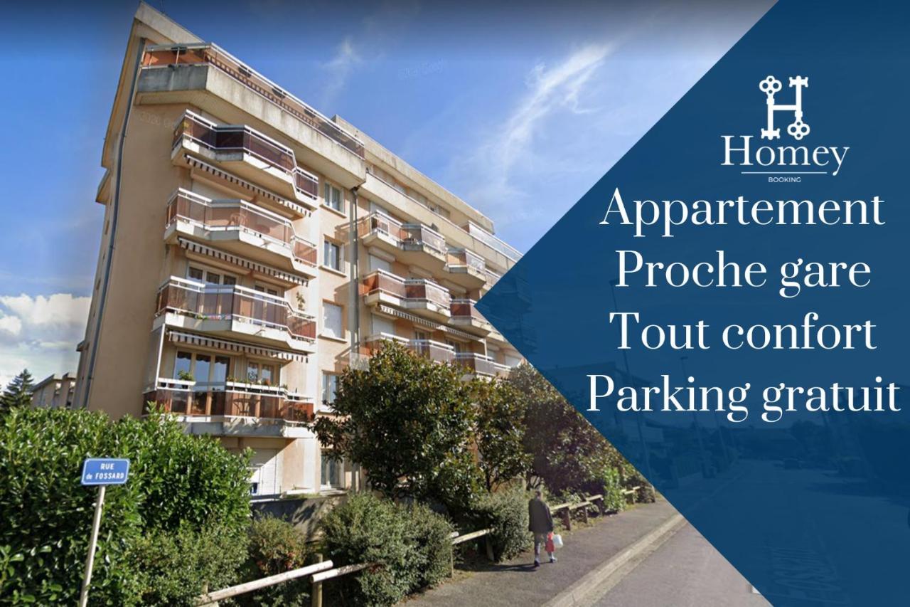 Homey Wood - New - Appartement Avec Une Chambre - Parking Prive Gratuit - Balcon Prive - A 5 Min De La Gare Pour Rejoindre Geneve Annemasse Exterior foto